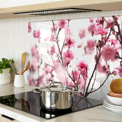 Planche à découper verre Fleurs de cerisier en fleurs