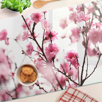 Planche à découper verre Fleurs de cerisier en fleurs