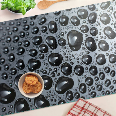 Planche à découper en verre Gouttes d'eau sur le verre