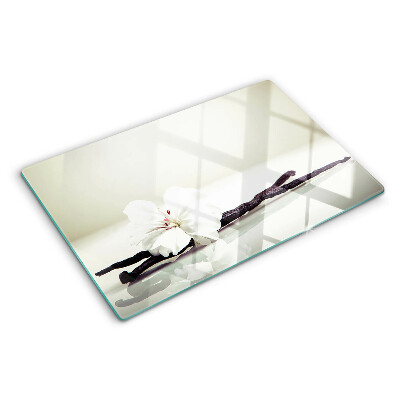 Planche à découper en verre Une fleur sur une branche