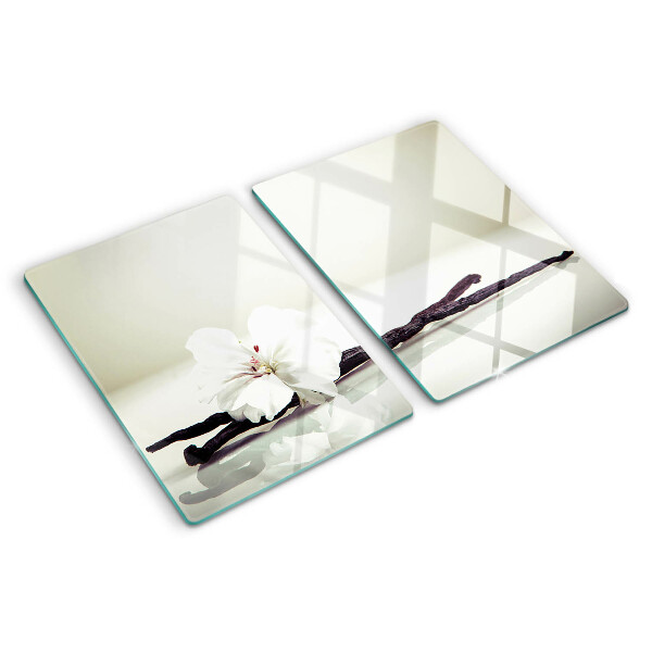 Planche à découper en verre Une fleur sur une branche