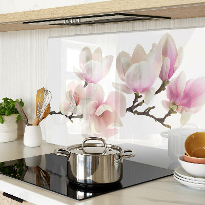 Planche à découper en verre Fleurs de magnolia sur une branche