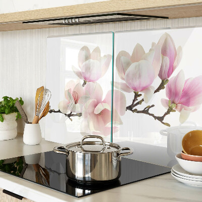 Planche à découper en verre Fleurs de magnolia sur une branche