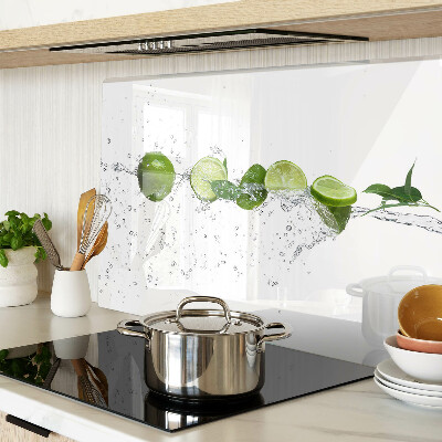Planche à découper verre Citrons dans l'eau