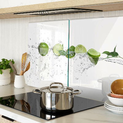 Planche à découper verre Citrons dans l'eau
