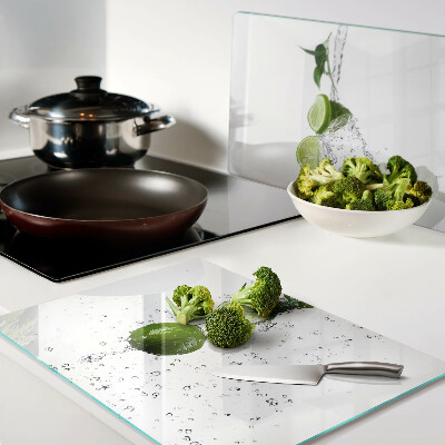Planche à découper verre Citrons dans l'eau