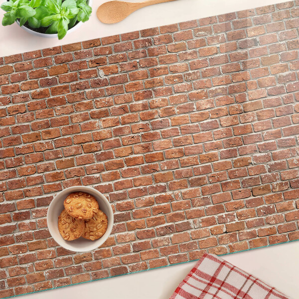 Planche à découper en verre Mur de briques
