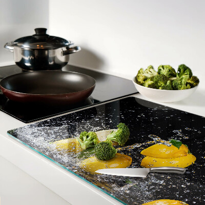 Planche à découper verre Citrons dans l'eau