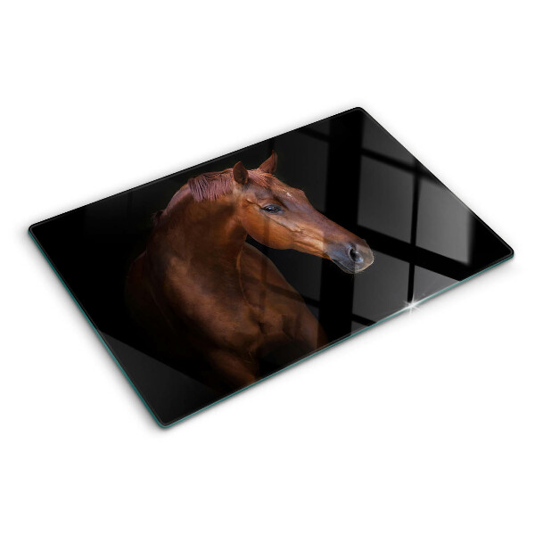 Planche à découper verre Portrait d'un cheval