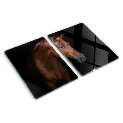 Planche à découper verre Portrait d'un cheval