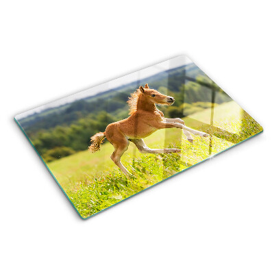 Planche à découper verre Poulain dans le pré