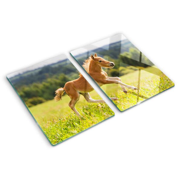 Planche à découper verre Poulain dans le pré