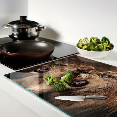Planche à découper en verre Lions rugissants