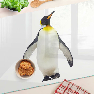 Planche à découper en verre Pingouin sur la glace