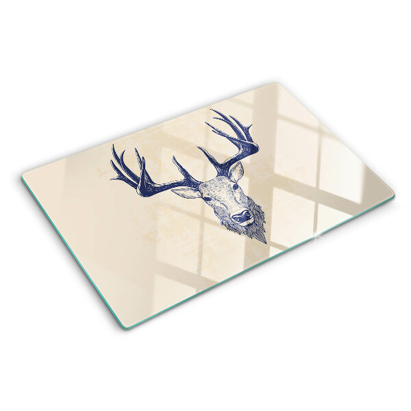 Planche à découper verre Élan avec bois