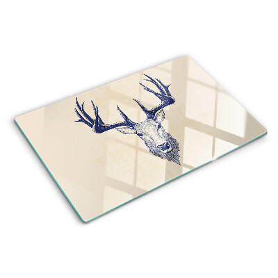 Planche à découper verre Élan avec bois