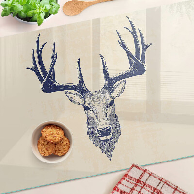 Planche à découper verre Élan avec bois