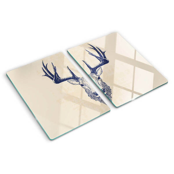 Planche à découper verre Élan avec bois