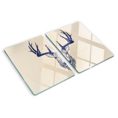 Planche à découper verre Élan avec bois