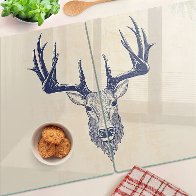 Planche à découper verre Élan avec bois