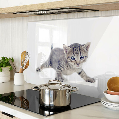 Planche à découper verre Chaton aux yeux bleus