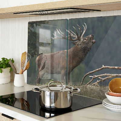 Planche à découper en verre Cerf dans son habitat naturel