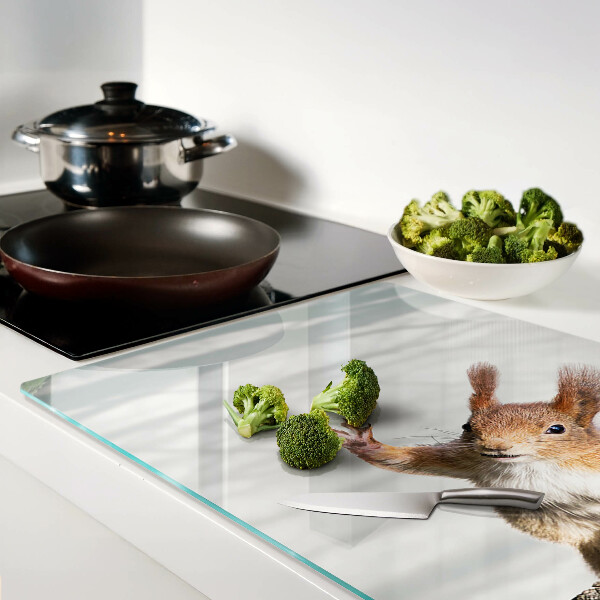 Planche à découper verre Écureuil sur une branche