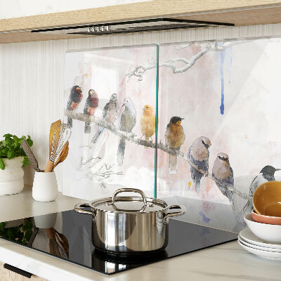 Planche à découper verre Oiseaux sur une branche