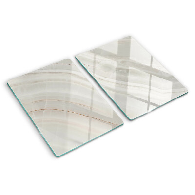 Planche à découper en verre Marbre avec des fils d'or