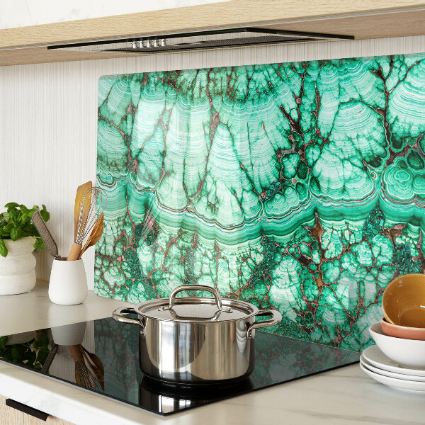 Planche à découper verre Marbre dans les tons de vert