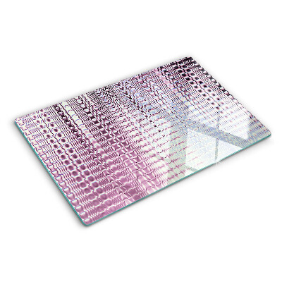 Planche à découper en verre Des vagues dans des tons roses