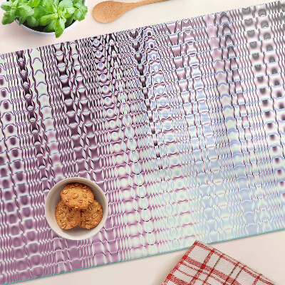Planche à découper en verre Des vagues dans des tons roses