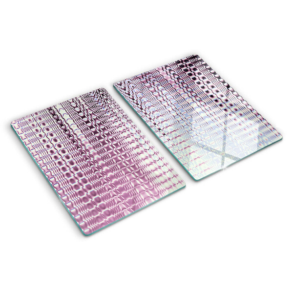 Planche à découper en verre Des vagues dans des tons roses