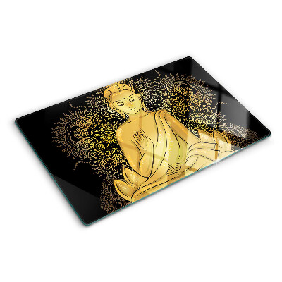 Planche à découper en verre Bouddha en méditation