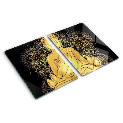 Planche à découper en verre Bouddha en méditation