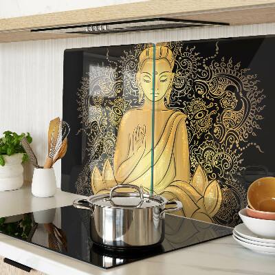 Planche à découper en verre Bouddha en méditation