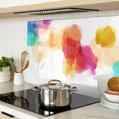 Planche à découper verre Taches d'aquarelle colorées
