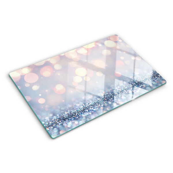 Planche à découper verre Lumières scintillantes avec un accent de diamant