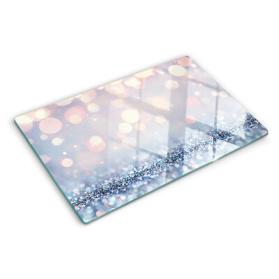 Planche à découper verre Lumières scintillantes avec un accent de diamant