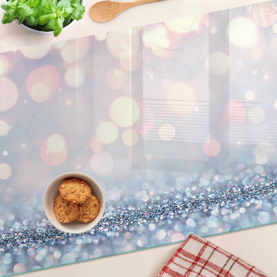 Planche à découper verre Lumières scintillantes avec un accent de diamant