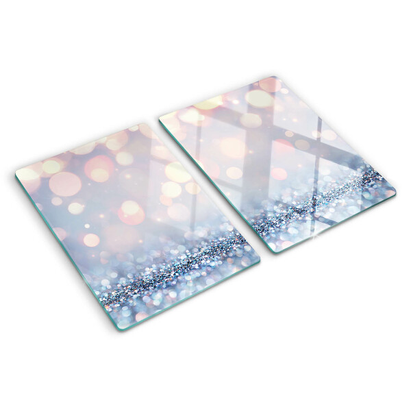 Planche à découper verre Lumières scintillantes avec un accent de diamant