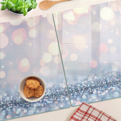 Planche à découper verre Lumières scintillantes avec un accent de diamant
