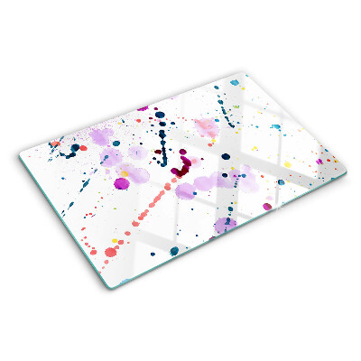 Planche à découper en verre Éclaboussures de peinture de style abstrait