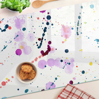Planche à découper en verre Éclaboussures de peinture de style abstrait