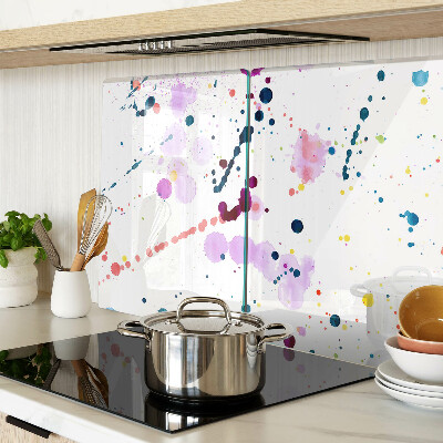 Planche à découper en verre Éclaboussures de peinture de style abstrait