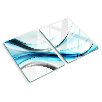 Planche à découper verre Des vagues aux nuances de bleu