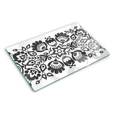 Planche à découper verre Motif floral de style folklorique