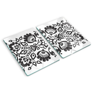 Planche à découper verre Motif floral de style folklorique