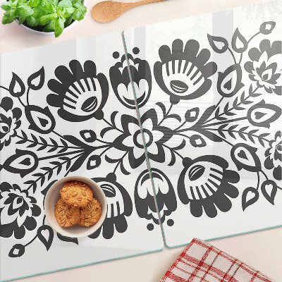 Planche à découper verre Motif floral de style folklorique