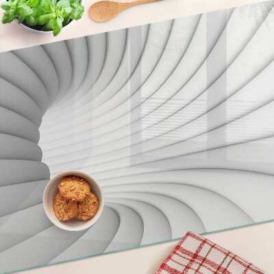 Planche à découper verre Intérieur en spirale